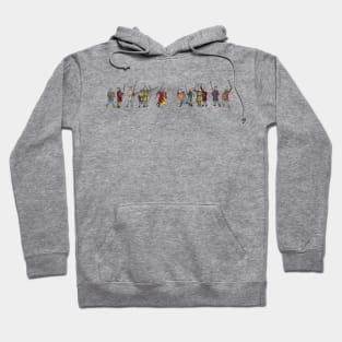 Medieval soldiers fighting Hoodie